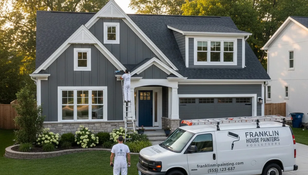 Professional house painters in Troy MI providing expert residential exterior painting services