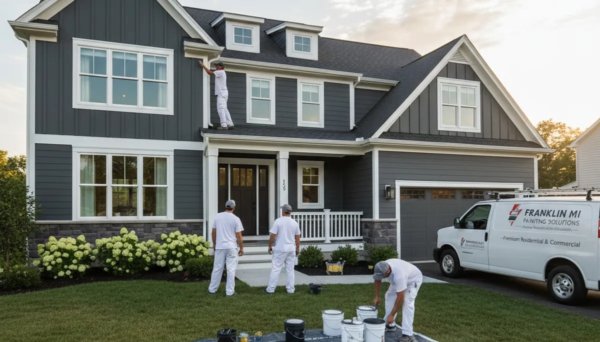 Professional house painters in Troy MI providing expert residential exterior painting services