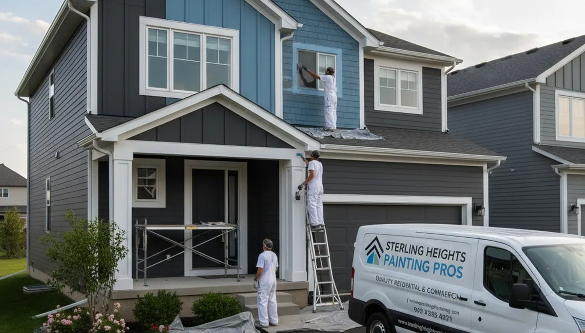 Professional house painters providing residential exterior painting services in Troy, MI